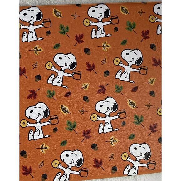 Peanuts Snoopy Coffee Donuts Anti Fatigue Kitchen Mat 20” X 39” Fall Autumn NEW - Picture 8 of 13